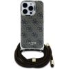 Guess IML 4G Printed Crossbody Strap Case Защитный чехол для iPhone 16 Pro Max / коричневый Чехлы - альтернативные