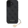 Guess 4G Charm Case Aizsargapvalks priekš iPhone 16 Tone on Tone / pelēks Neoriģinālie Maciņi