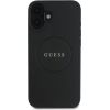 Guess PU Grained Classic Logo MagSafe Case Защитный чехол для iPhone 16 / чёрный Чехлы - альтернативные
