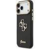 Guess PU Grained 4G Logo Stand Camera Frame Case Aizsargapvalks priekš iPhone 17 Pro Max / melns Neoriģinālie Maciņi