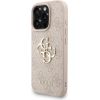 Guess PU 4G Metal Logo Strap Case Aizsargapvalks priekš iPhone 16 Pro Max / rozā Neoriģinālie Maciņi