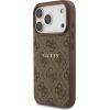 Guess PU Leather 4G Colored Ring MagSafe Case Aizsargapvalks priekš iPhone 17 Pro / brūns Neoriģinālie Maciņi