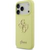 Guess Liquid Silicone 4G Metal Logo Case Aizsargapvalks priekš iPhone 17 Pro / dzeltens Neoriģinālie Maciņi