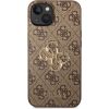 Guess PU 4G Metal Logo Case Aizsargapvalks priekš iPhone 14 / brūns Neoriģinālie Maciņi