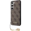 Guess 4G Charm Case Aizsargapvalks priekš Samsung Galaxy S23 / brūns Neoriģinālie Maciņi