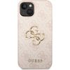 Guess PU 4G Metal Logo Case Aizsargapvalks priekš iPhone 14 / rozā Neoriģinālie Maciņi