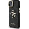 Guess PU 4G Metal Logo Stand Camera Frame Case Защитный чехол для iPhone 15 / чёрный Чехлы - альтернативные