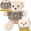 Leantoys Pluszowa Maskotka Przytulanka Miś Biały Szary Sweterek 26cm Мягкие игрушки