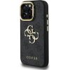 Guess PU 4G Metal Logo Stand Camera Frame Case Защитный чехол для iPhone 15 Pro / чёрный Чехлы - альтернативные
