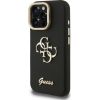Guess PU Grained 4G Logo Stand Camera Frame Case Защитный чехол для iPhone 15 Pro Max / чёрный Чехлы - альтернативные