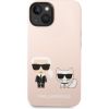Karl Lagerfeld and Choupette Liquid Silicone Case Защитный чехол для iPhone 14 Plus / розовый Чехлы - альтернативные