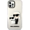 Karl Lagerfeld IML Glitter Karl and Choupette NFT Защитный чехол для iPhone 12/12 Pro / прозрачный Чехлы - альтернативные