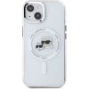 Karl Lagerfeld IML K&CH Heads Metal Frame MagSafe Case Aizsargapvalks priekš iPhone 15 / caurspīdīgs Neoriģinālie Maciņi