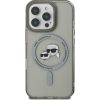 Karl Lagerfeld IML K&CH Heads Metal Frame MagSafe Case Aizsargapvalks priekš iPhone 16 Pro Max / melns Neoriģinālie Maciņi