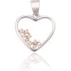 Sudraba kulons #2301986(PRh-Gr)_CZ-LBR, Sudrabs 925°, rodijs (pārklājums), Cirkoni, 0.9 gr. Sieviešu