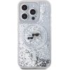 Karl Lagerfeld Liquid Glitter Karl and Choupette Heads MagSafe Case Защитный чехол для iPhone 15 Pro Max / прозрачный Чехлы - альтернативные