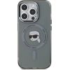 Karl Lagerfeld IML Karl Head Metal Frame MagSafe Case Защитный чехол для iPhone 15 Pro Max / чёрный Чехлы - альтернативные