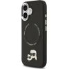 Karl Lagerfeld PU Karl and Choupette Heads Pins MagSafe Case Aizsargapvalks priekš iPhone 17 / melns Neoriģinālie Maciņi