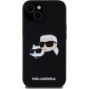 Karl Lagerfeld Liquid Silicone Double Heads MagSafe Aizsargapvalks priekš iPhone 15 Pro Max / melns Neoriģinālie Maciņi