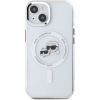 Karl Lagerfeld IML K&CH Heads Metal Frame MagSafe Case Aizsargapvalks priekš iPhone 14 / caurspīdīgs Neoriģinālie Maciņi