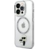 Karl Lagerfeld IML Karl and Choupette MagSafe Case Aizsargapvalks priekš iPhone 15 Pro / caurspīdīgs Neoriģinālie Maciņi