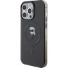 Karl Lagerfeld IML Ikonik MagSafe Case Aizsargapvalks priekš iPhone 15 Pro Max / melns Neoriģinālie Maciņi