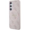 Guess PU Leather 4G Colored Ring MagSafe Case Aizsargapvalks priekš Samsung Galaxy S24 / rozā Neoriģinālie Maciņi