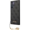 Guess 4G Charm Case Aizsargapvalks priekš Samsung Galaxy S24 Ultra / pelēks Neoriģinālie Maciņi