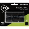 Tennis racket overgrip DUNLOP GECKO-TAC 3pcs, black  Teniss