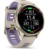 Garmin   Forerunner 970, Soft Gold Titanium with French Grey Case and French Grey/Translucent Indigo Band Smart-Watch Умные часы