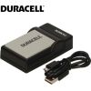 Duracell Аналог Canon CB-2LCE USB Плоское Зарядное устройство для PowerShot SX40 SX50 SX60 аккумуляторa NB-10L