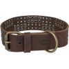 Trixie Rustic Rivet, obroża, dla psa, z grubej skóry, ciemnobrązowa, M: 38–47 cm/40 mm Citas preces