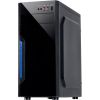 Chassis INTER-TECH B-42 Black Midi Tower, ATX, 2xUSB2.0, Blue LED strip, PSU optional Корпуса