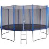 Trampolina Trampolina Czarno-Niebieska Ogrodowa Z Siatką Jaunumi - Sports