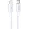 USB cable Remax RC-C021 USB-C to USB-C 30W 2.0m white Data USB kabeļi