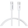 USB cable Remax RC-C010 USB-C to USB-C 30W 1.0m white Data USB kabeļi