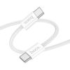 USB cable Hoco X104 60W USB-C to USB-C 2.0m white Data USB kabeļi