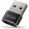 Tech-Protect   Tech-Protect UltraBoost USB-A (Male) / USB-C (Female) Adapter - Black Telefonu lādētāji 220v