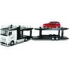 BBURAGO 1/43 Street Fire car tow Mercedes Benz Actros with vehicle, assort., 18-31458 Машины и аксессуары