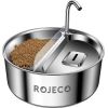 Stainless Steel Pet Water fountain & Feeder 2in1 3.2l Rojeco Viedās iekārtas un piederumi