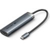 Hub 5w1 Vention USB-C 100W PD 5Gbps 4K@60Hz srebrny Usb HUB