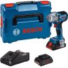 Triecienatslēga Bosch GDS 18V-450 PC Professional; 18 V; 2x5,0 Ah akum. + L-Boxx 136 Trieciena uzgriežņu pistoles ar akumulatoru
