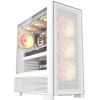 DarkFlash AIRNOVA computer case (white) + 3 fans Datoru korpusi