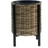 Puķu pods WICKER ar statīvu D28xH36cm, gaiši brūns Interjera un Dizaina priekšmeti
