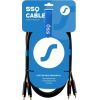 SSQ RCARCA2 SS-1432 Cable 2x RCA - 2x RCA 2 m Black Проводa