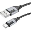 USB cable Borofone BX101 USB-A to USB-C 1.0m black Data USB kabeļi