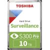 HDD Video Surveillance TOSHIBA S300 PRO 10TB CMR, 3.5'', 512MB, 7200RPM, SATA, 64 cameras, 24/7, TBW: 300 Жесткие диски (HDD)
