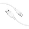 Hoco   X109 Energy silicone charging data cable Type-C(L=1M) White Data USB kabeļi