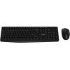 CANYON SET-W01 EN Keyboard+Mouse Wireless Black Klaviatūras