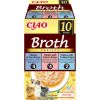 INABA CAT CIAO BROTH CHICKEN,FISH,SCALLOP 10x40g Kaķu konservi